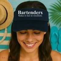 Bartenders Make It Fun To Swallow Funny Bartending Visor thumb 2