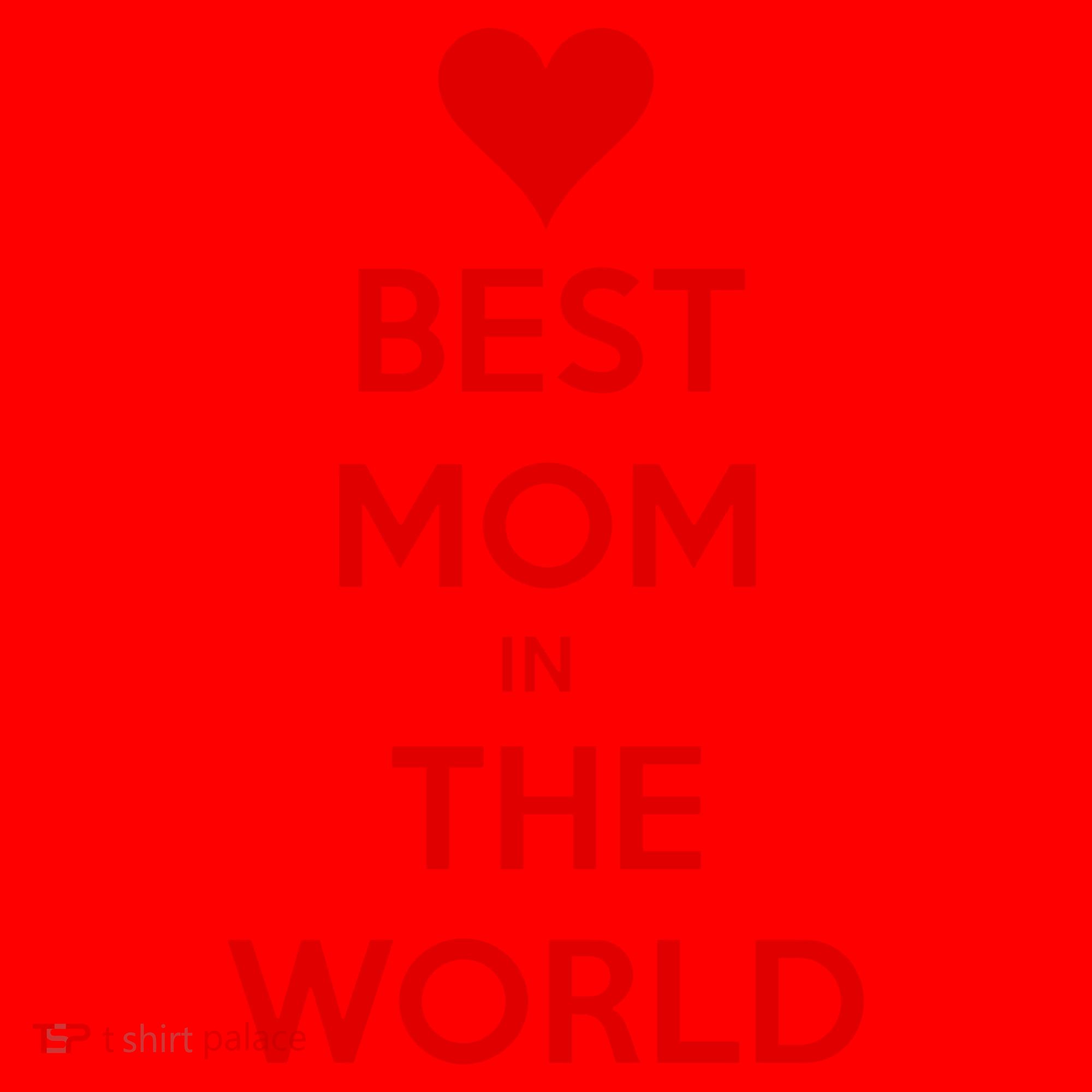 Best Mom In The World Heart Gift Santa Hat