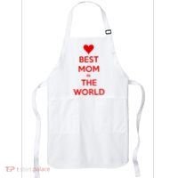 Best Mom In The World Heart Gift Apron thumb 0