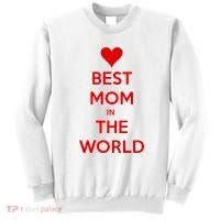 Best Mom In The World Heart Gift Sweatshirt thumb 0
