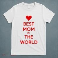 Best Mom In The World Heart Gift T-Shirt thumb 5