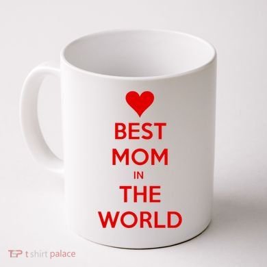 Best Mom In The World Heart Gift Coffee Mug