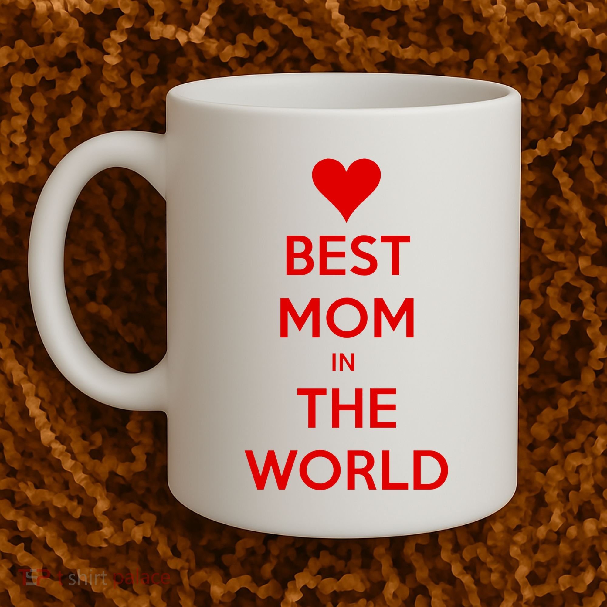 Best Mom In The World Heart Gift Coffee Mug