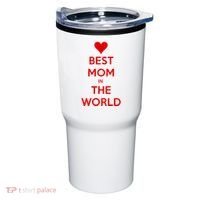 Best Mom In The World Heart Gift Tumbler thumb 0