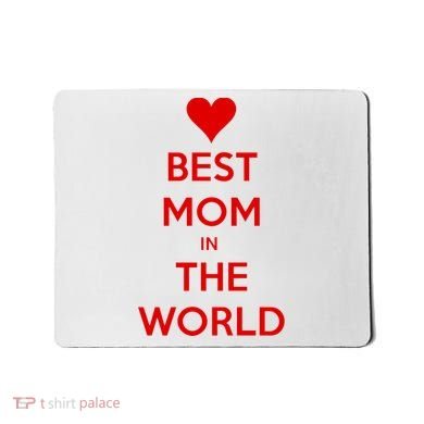 Best Mom In The World Heart Gift Mousepad