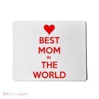 Best Mom In The World Heart Gift Mousepad thumb 0