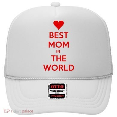 Best Mom In The World Heart Gift Hat