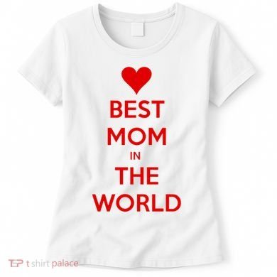 Best Mom In The World Heart Gift Women's T-Shirt