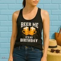 Beer Me It's My Birthday Bday Beer Lover Party Women's Tank Top thumb 2