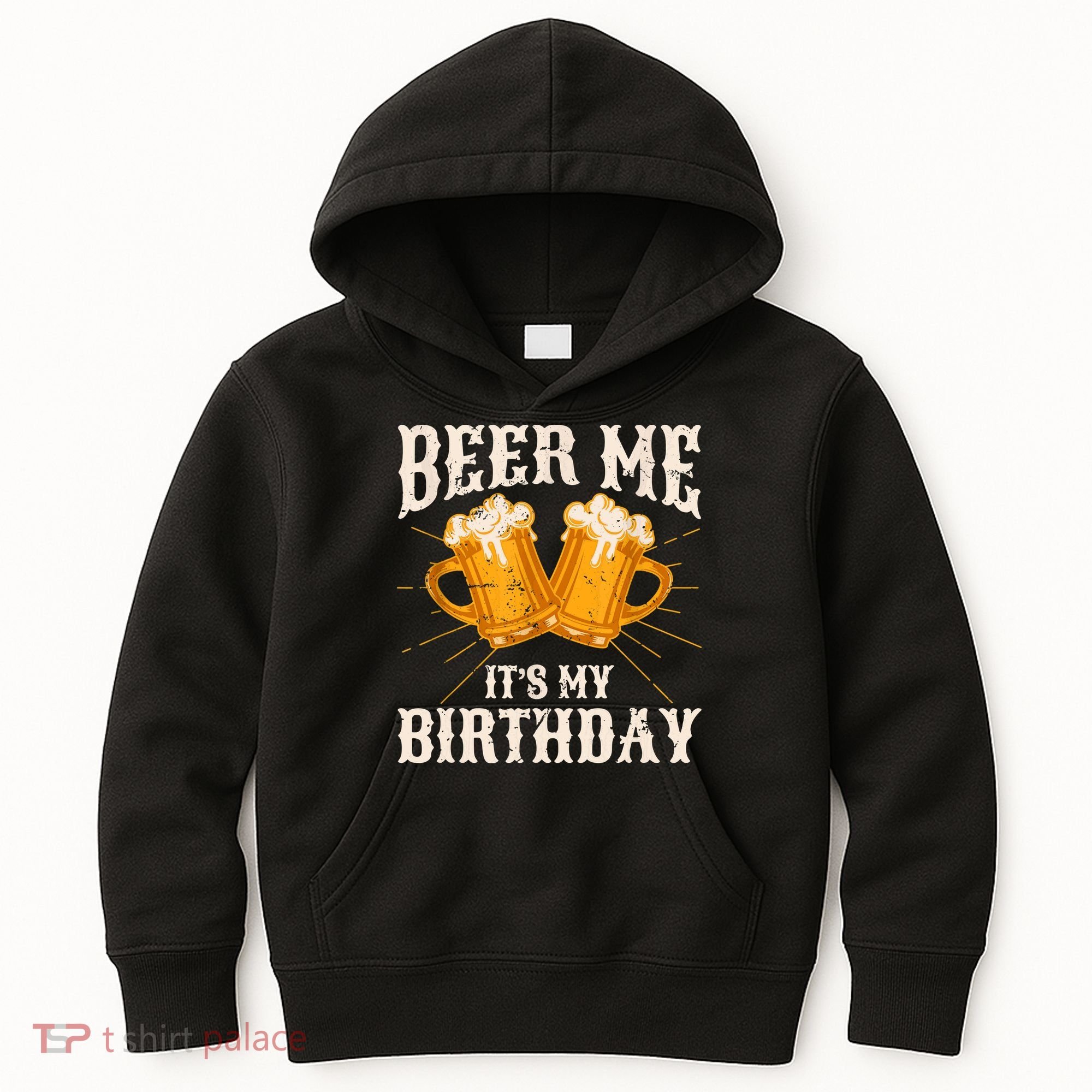 Beer Me It's My Birthday Bday Beer Lover Party Kids Hoodie