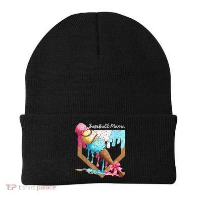 Baseball Mama Ice Cream Drip Baseball Mothers Day Coquette Beanie