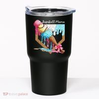 Baseball Mama Ice Cream Drip Baseball Mothers Day Coquette Tumbler thumb 0