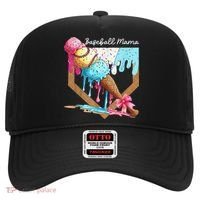 Baseball Mama Ice Cream Drip Baseball Mothers Day Coquette Hat thumb 0