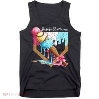 Baseball Mama Ice Cream Drip Baseball Mothers Day Coquette Tank Top thumb 0