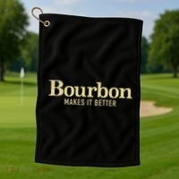 Bourbon Makes It Better Golf Towel thumb 1