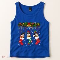 Bernese Mountain In Sock Xmas Reindeer Santa Elf Dog Gift Tank Top thumb 2