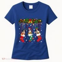 Bernese Mountain In Sock Xmas Reindeer Santa Elf Dog Gift Women's T-Shirt thumb 0