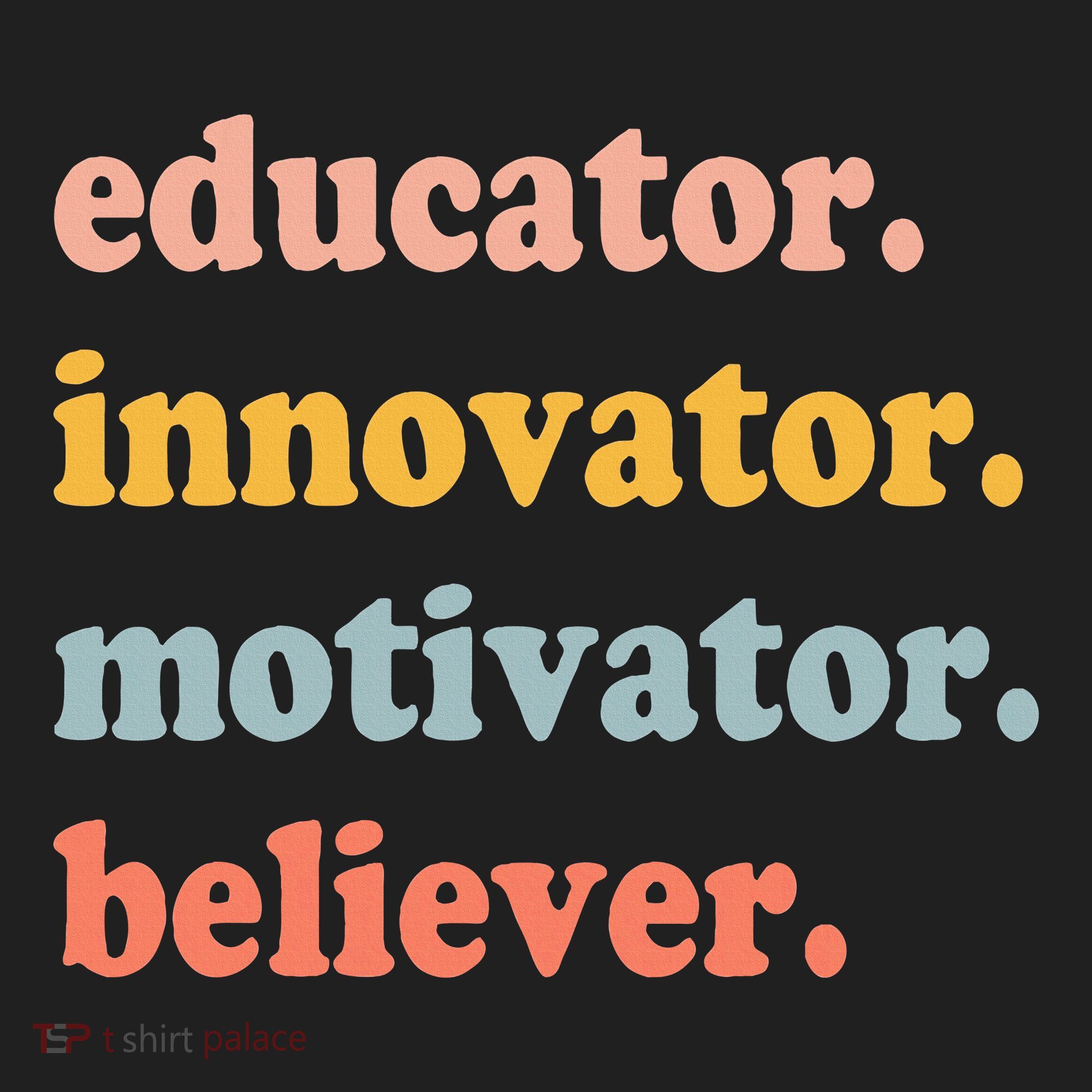 Believer Motivator Innovator Educator School Teachers Beanie