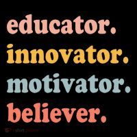 Believer Motivator Innovator Educator School Teachers Women's Hoodie thumb 2