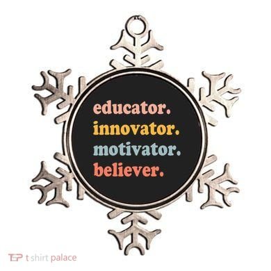 Believer Motivator Innovator Educator School Teachers Ornament