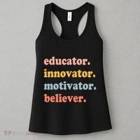Believer Motivator Innovator Educator School Teachers Women's Tank Top thumb 3