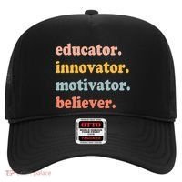 Believer Motivator Innovator Educator School Teachers Hat thumb 0