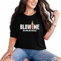 Blow Me Its My Birthday Comfort Colors T-Shirt thumb 0