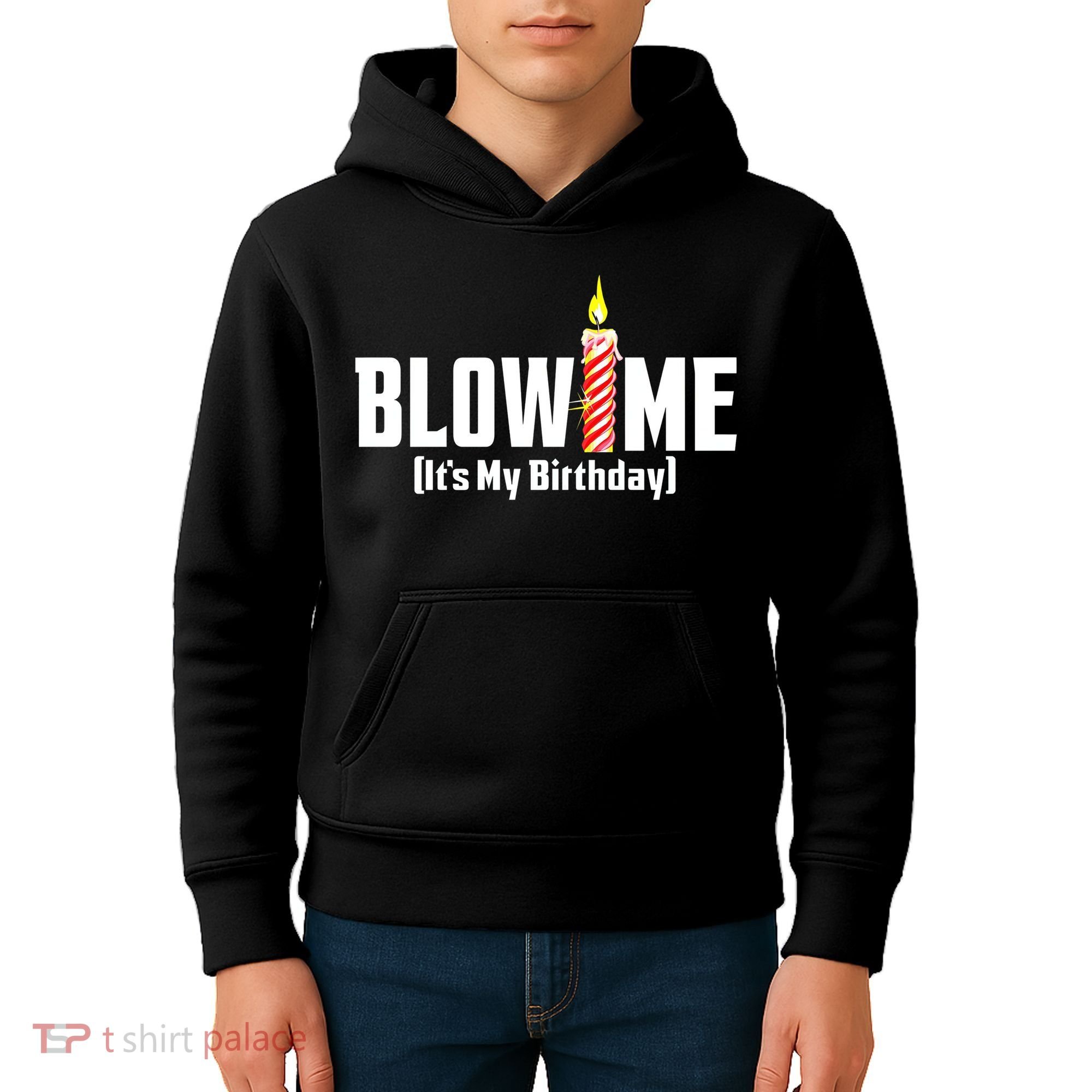 Blow Me Its My Birthday Kids Hoodie
