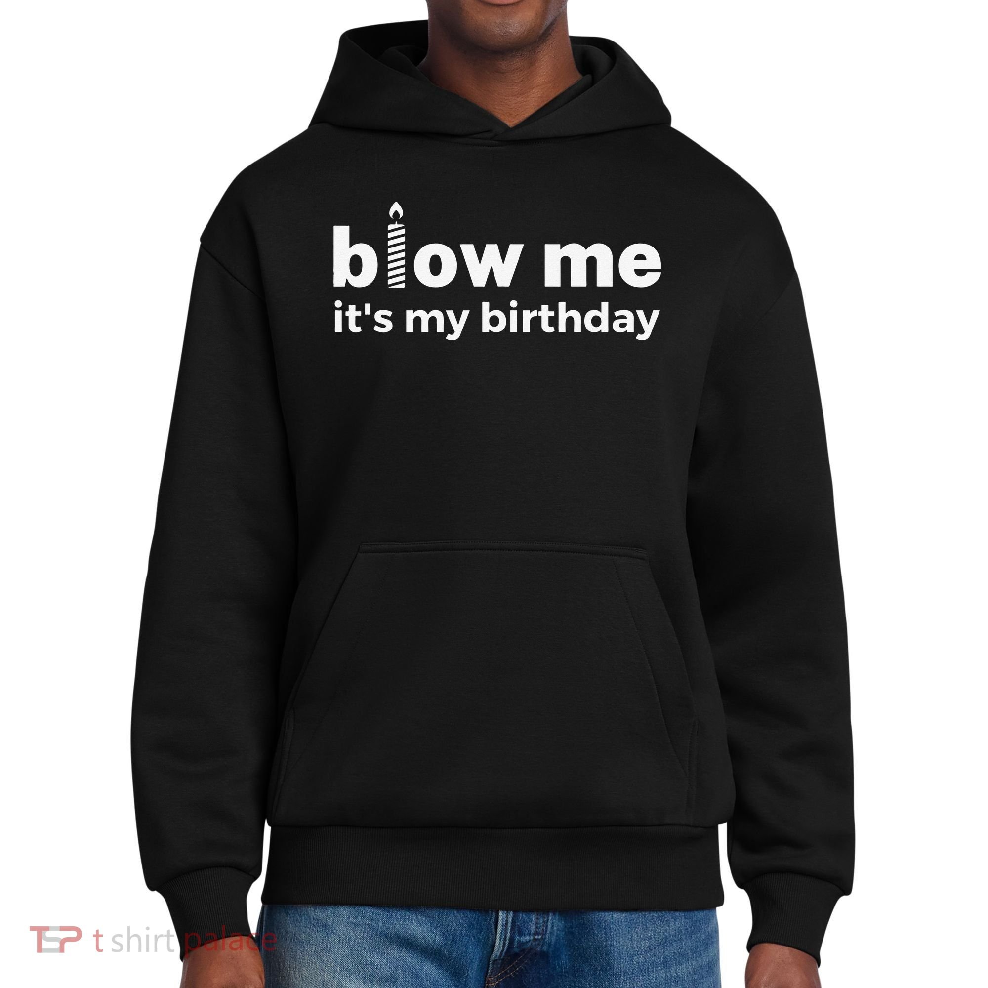 Blow Me Inappropriate Birthday Offensive Birthday Joke District V.I.T. Heavyweight Hoodie