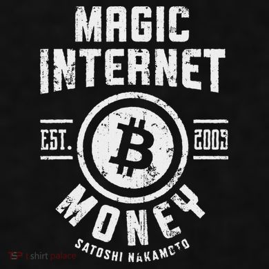 Bitcoin Magic Internet Money Btc Crypto Currency Blockchain Ladies PosiCharge Tri-Blend Wicking Tank
