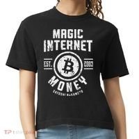 Bitcoin Magic Internet Money Btc Crypto Currency Blockchain Comfort Colors Boxy T-Shirt thumb 0