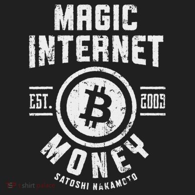 Bitcoin Magic Internet Money Btc Crypto Currency Blockchain Ladies Heavyweight Boxy Pullover Hoodie