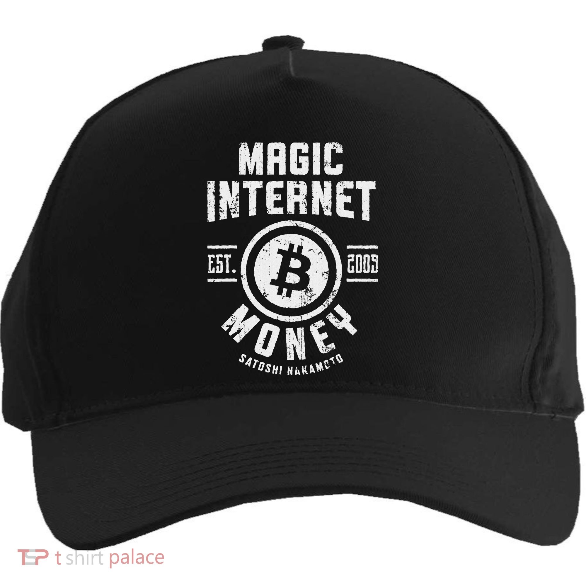 Bitcoin Magic Internet Money Btc Crypto Currency Blockchain Five-Panel Snapback Cap