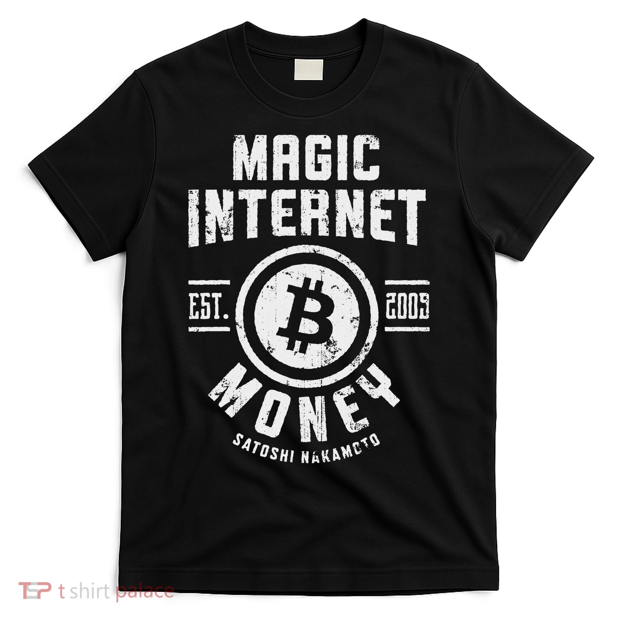 Bitcoin Magic Internet Money Btc Crypto Currency Blockchain T-Shirt