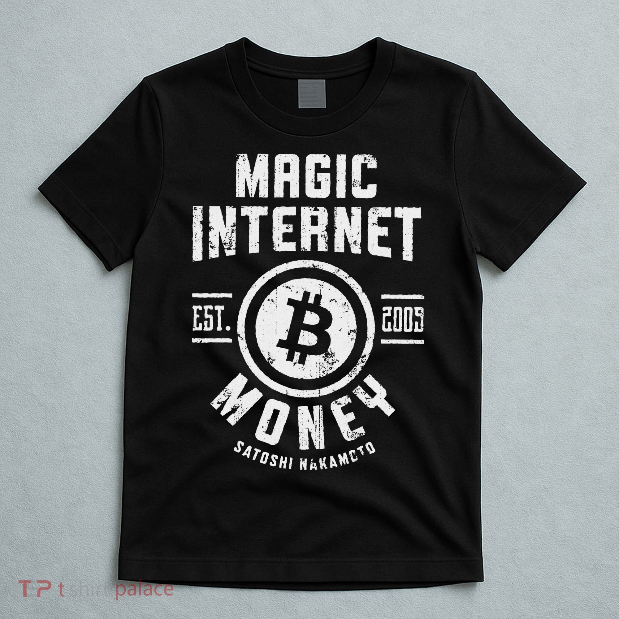 Bitcoin Magic Internet Money Btc Crypto Currency Blockchain T-Shirt