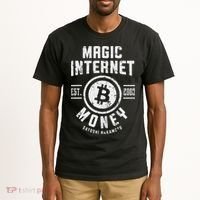 Bitcoin Magic Internet Money Btc Crypto Currency Blockchain Tall T-Shirt thumb 2