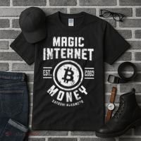 Bitcoin Magic Internet Money Btc Crypto Currency Blockchain Tall T-Shirt thumb 3