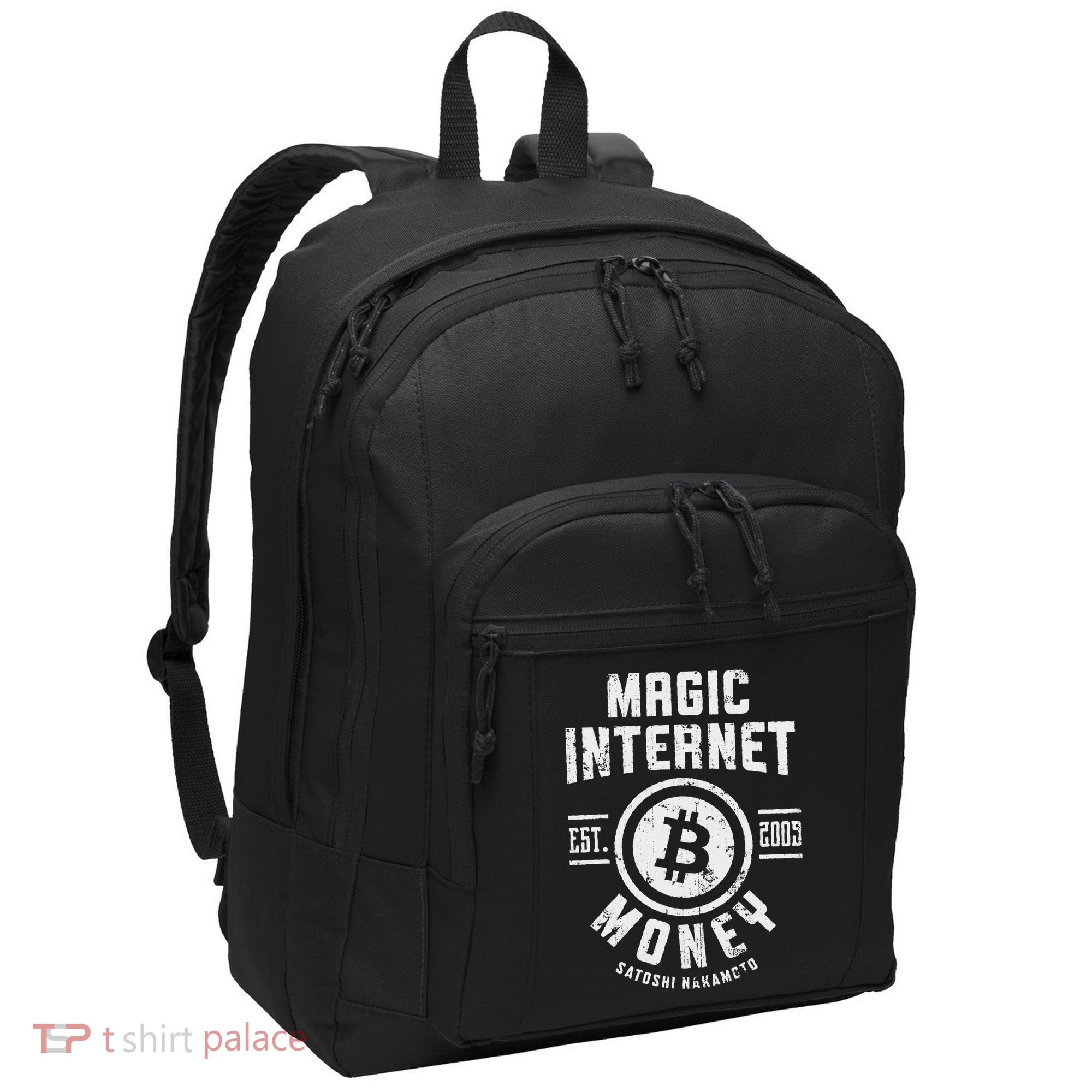 Bitcoin Magic Internet Money Btc Crypto Currency Blockchain Port Authority Basic Backpack