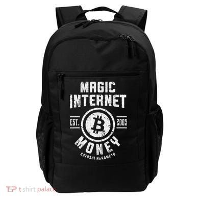Bitcoin Magic Internet Money Btc Crypto Currency Blockchain Backpack