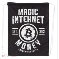 Bitcoin Magic Internet Money Btc Crypto Currency Blockchain Drawstring Bag thumb 0