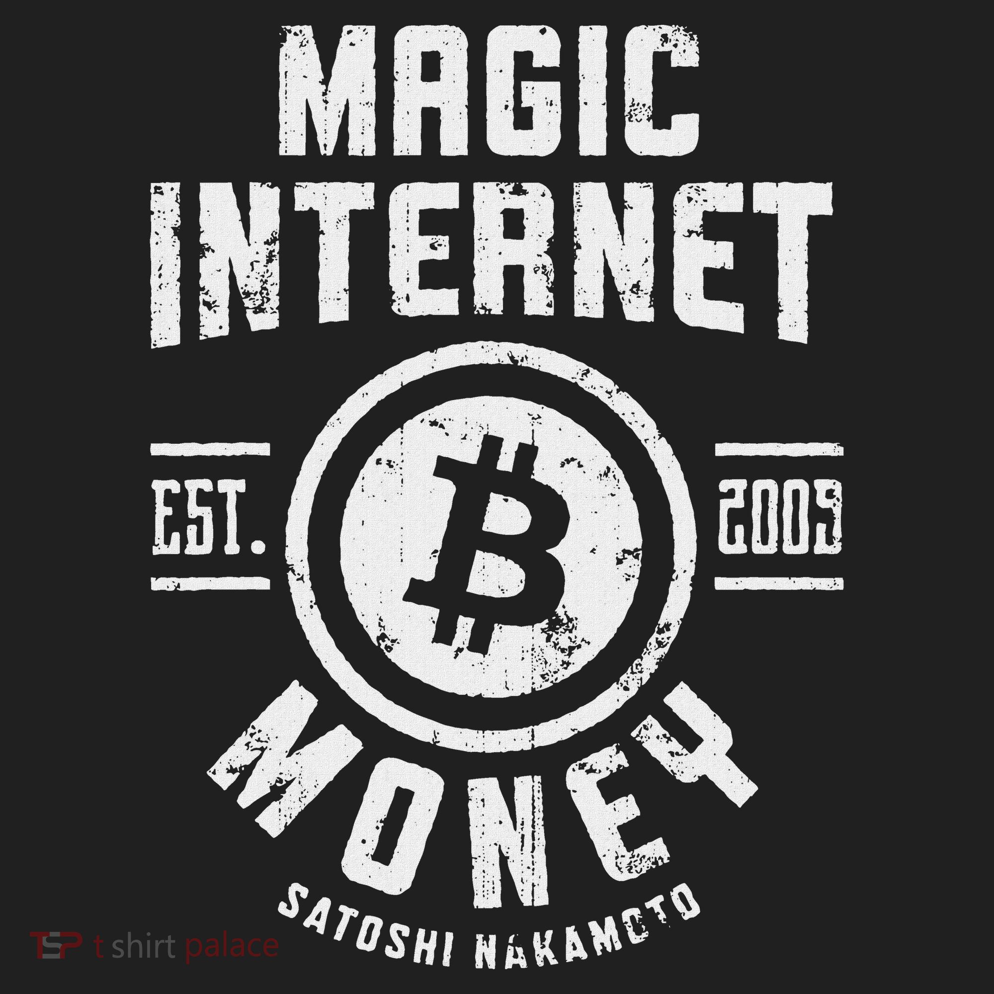Bitcoin Magic Internet Money Btc Crypto Currency Blockchain Women's Dry Zone Grid Polo