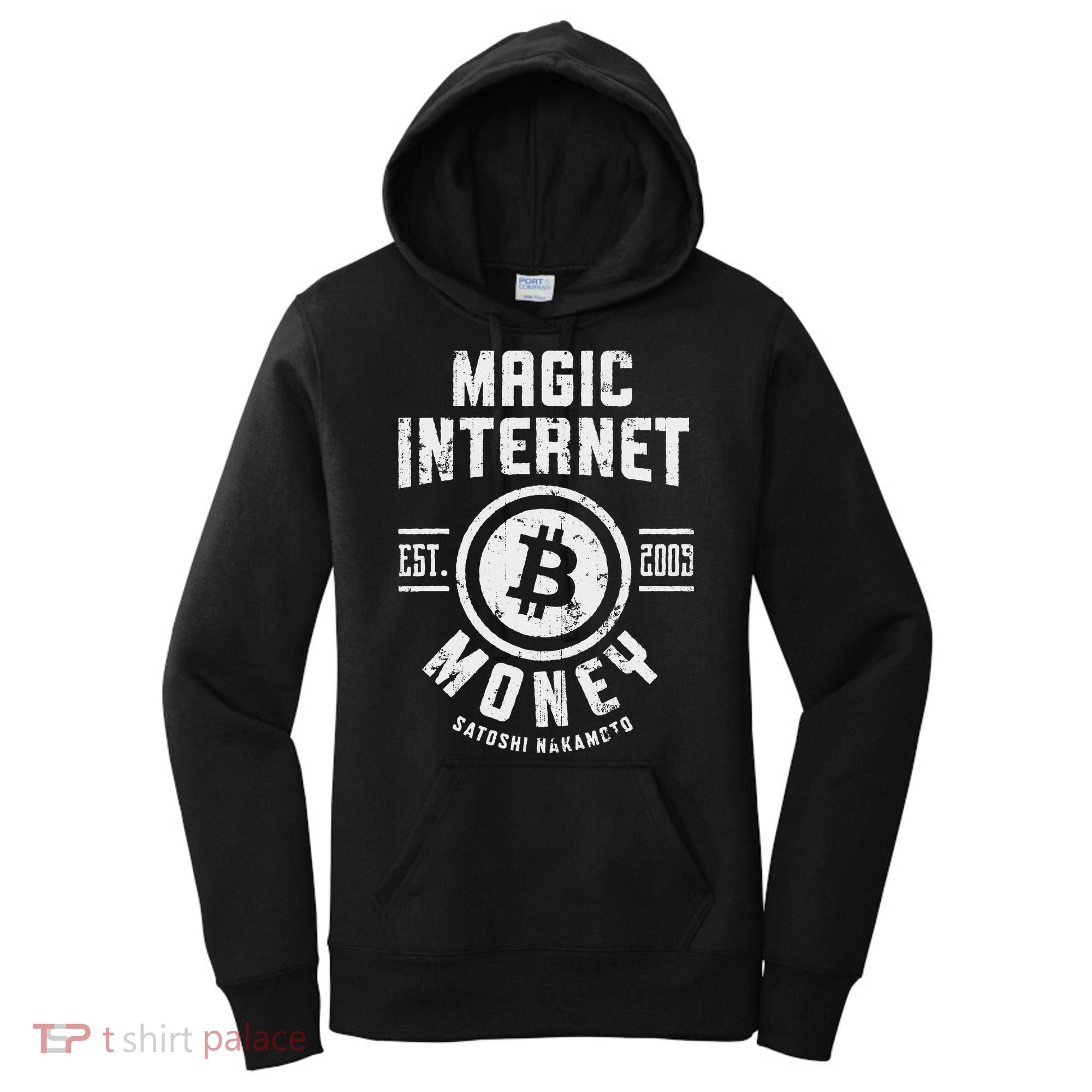 Bitcoin Magic Internet Money Btc Crypto Currency Blockchain Women's Hoodie