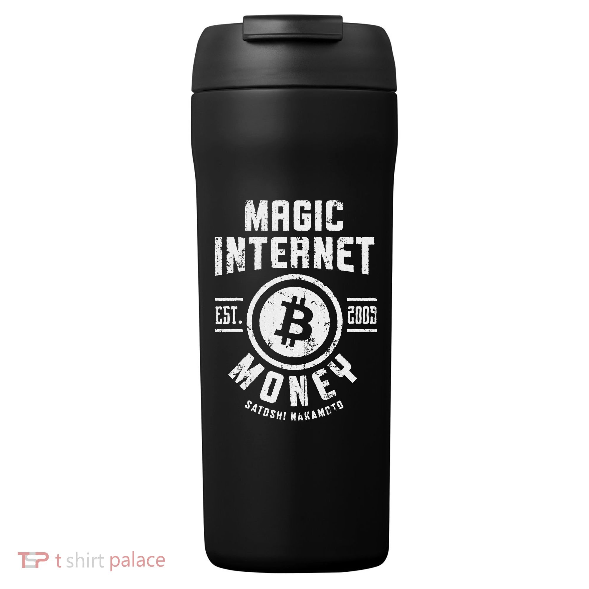 Bitcoin Magic Internet Money Btc Crypto Currency Blockchain 24oz Duet Stainless Steel Tumbler