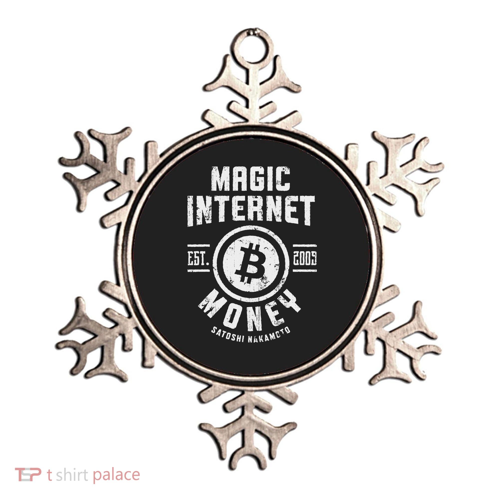 Bitcoin Magic Internet Money Btc Crypto Currency Blockchain Ornament