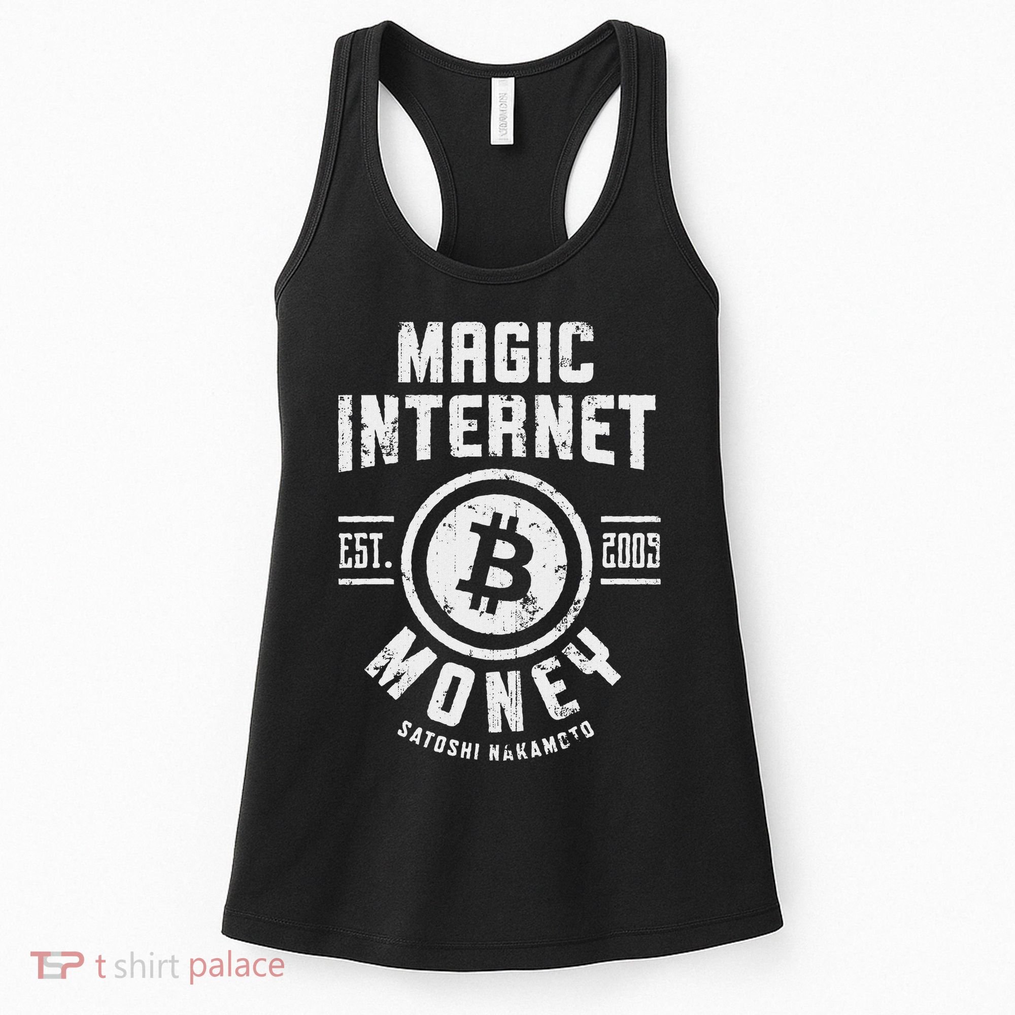 Bitcoin Magic Internet Money Btc Crypto Currency Blockchain Women's Tank Top