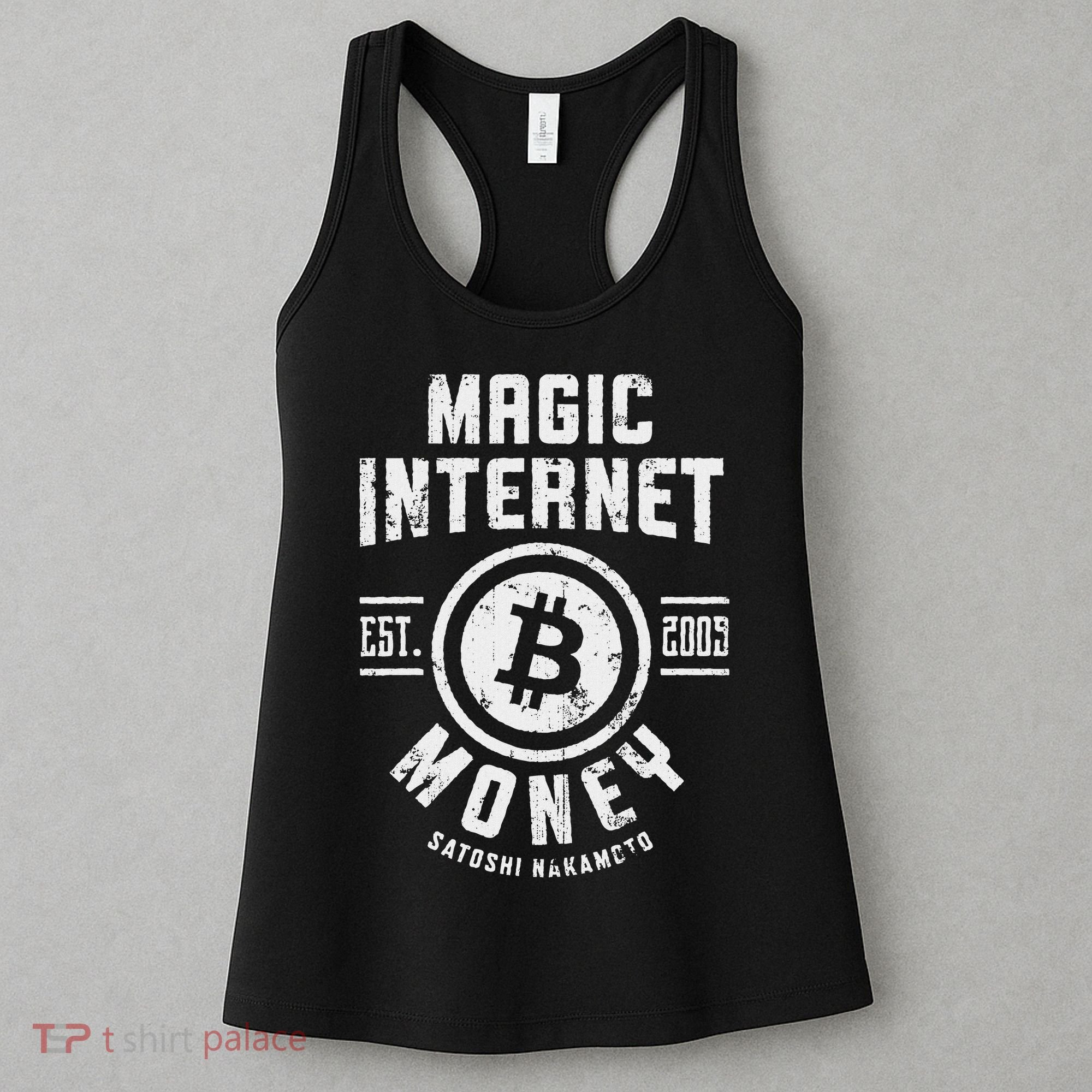 Bitcoin Magic Internet Money Btc Crypto Currency Blockchain Women's Tank Top
