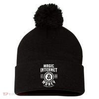 Bitcoin Magic Internet Money Btc Crypto Currency Blockchain Pom Pom 12in Knit Beanie thumb 0