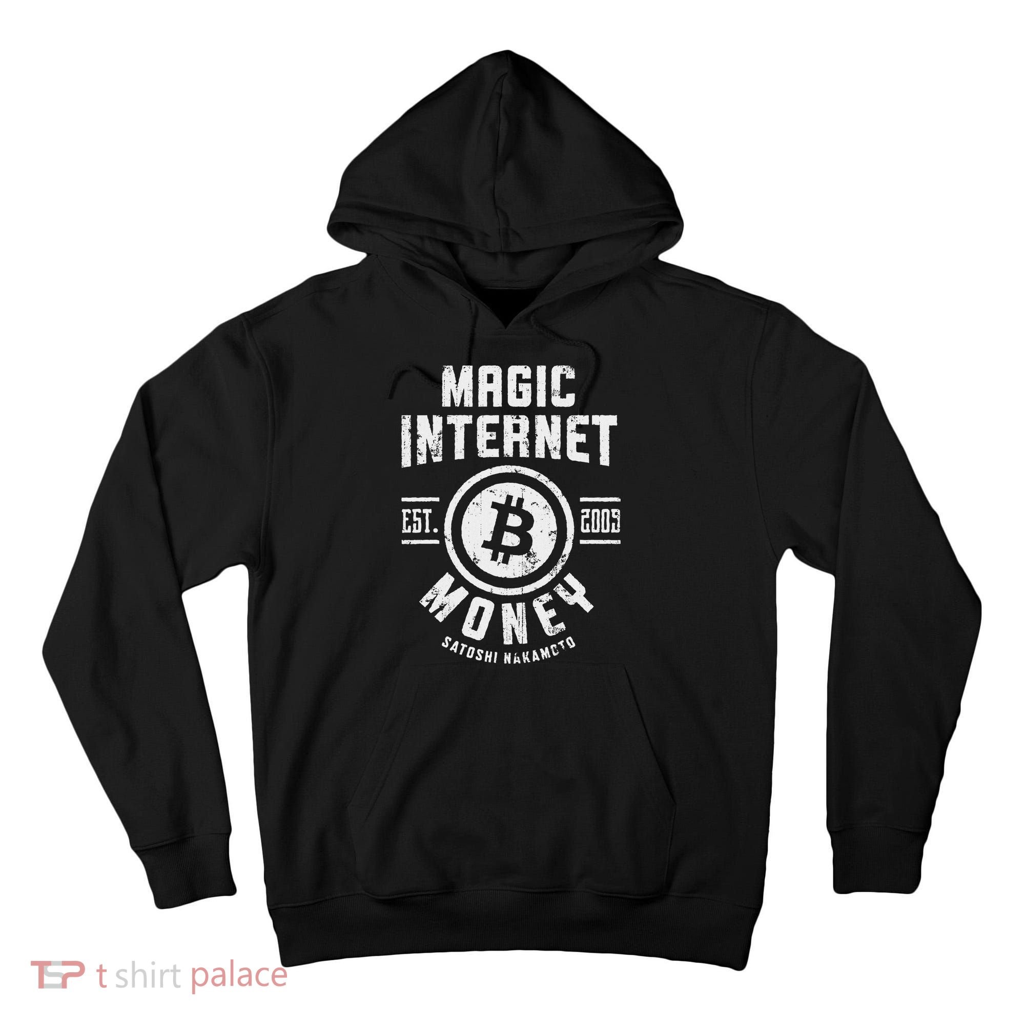 Bitcoin Magic Internet Money Btc Crypto Currency Blockchain Tall Hoodie