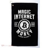 Bitcoin Magic Internet Money Btc Crypto Currency Blockchain Golf Towel thumb 0