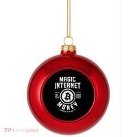 Bitcoin Magic Internet Money Btc Crypto Currency Blockchain Plastic Christmas Ball Ornament thumb 0